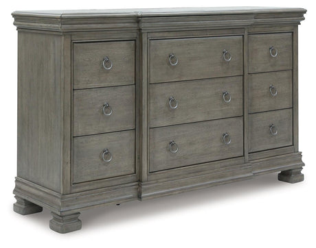 Lexorne Gray Dresser by Ashley at Eve Furniture