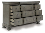 Lexorne Gray Dresser by Ashley at Eve Furniture