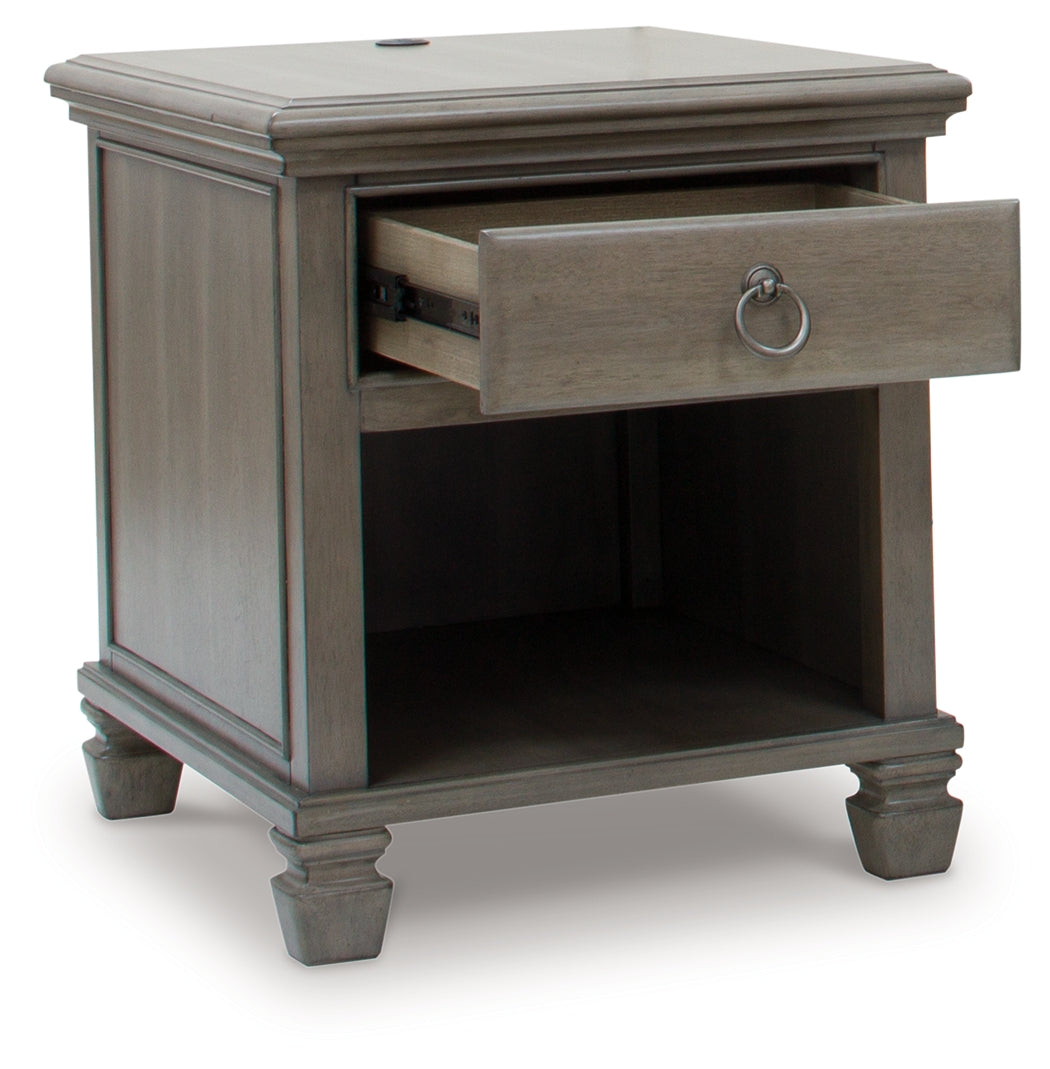 LEXORNE Gray End Table