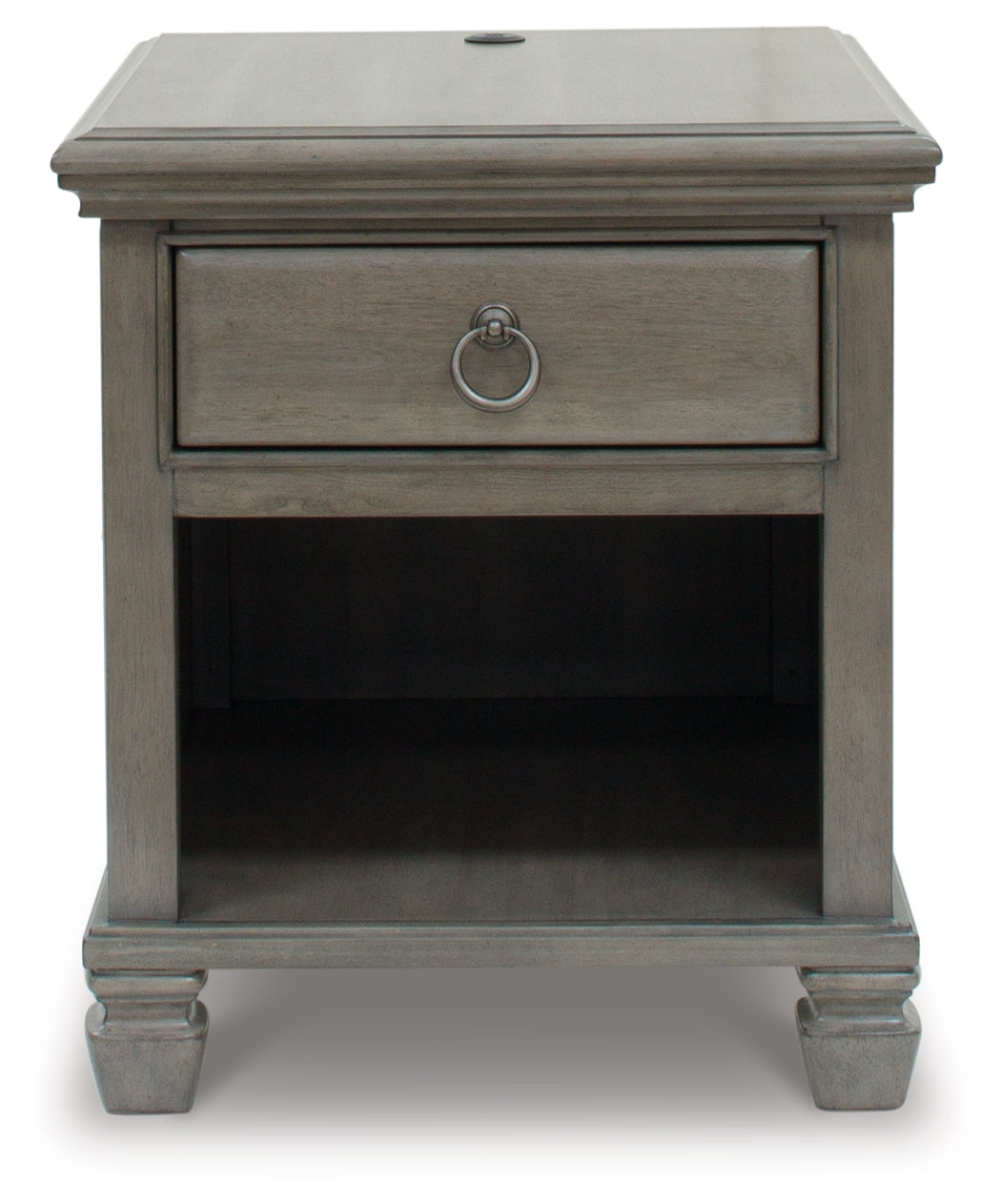 LEXORNE Gray End Table