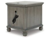 LEXORNE Gray End Table