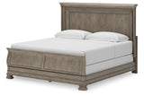 Lexorne Gray King Sleigh Bed by Ashley at Eve Furniture