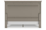 Lexorne Gray King Sleigh Bed by Ashley at Eve Furniture