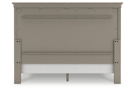 Lexorne Gray King Sleigh Bed by Ashley at Eve Furniture