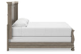 Lexorne Gray King Sleigh Bed by Ashley at Eve Furniture