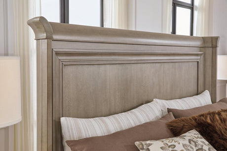 Lexorne Gray King Sleigh Bed by Ashley at Eve Furniture
