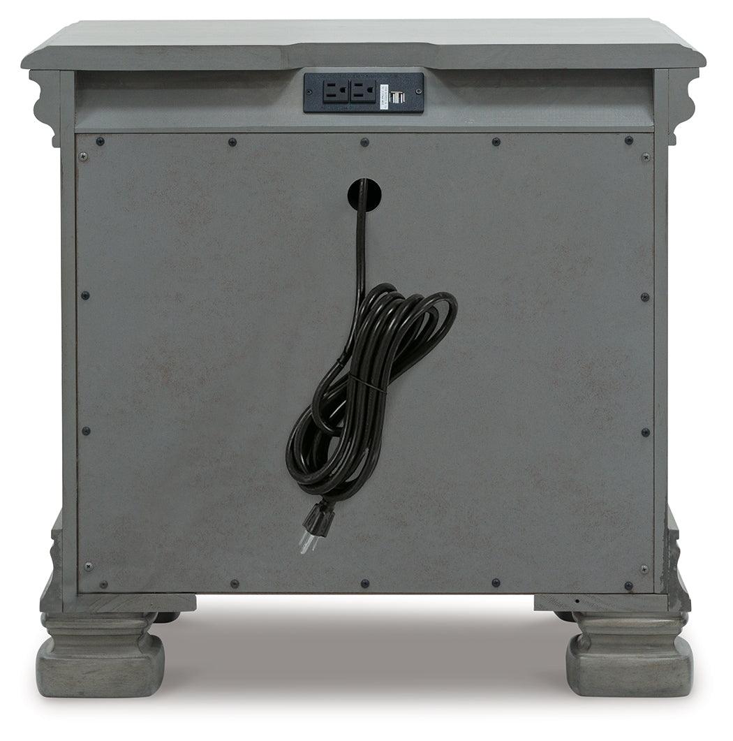 Lexorne Gray Nightstand by Ashley at Eve Furniture