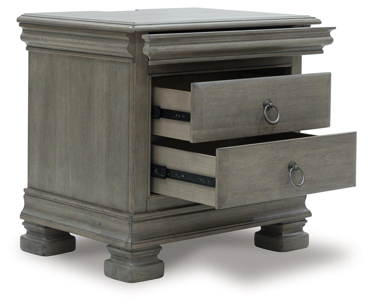 Lexorne Gray Nightstand by Ashley at Eve Furniture