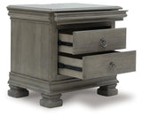 Lexorne Gray Nightstand by Ashley at Eve Furniture