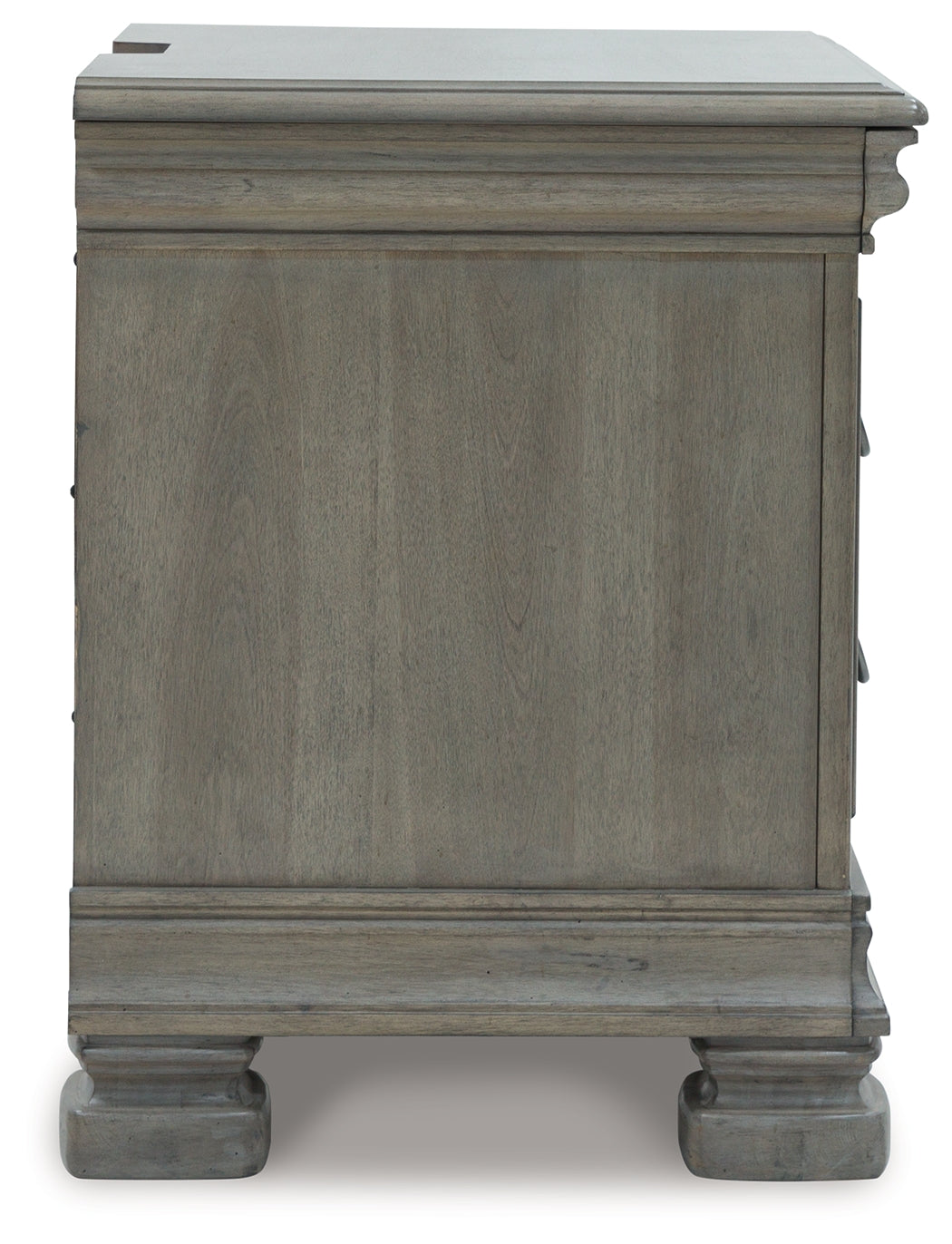 LEXORNE Gray Nightstand