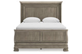 Lexorne Gray Queen Sleigh Bed by Ashley at Eve Furniture