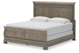 Lexorne Gray California King Sleigh Bed by Ashley at Eve Furniture