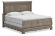 Lexorne Gray California King Sleigh Bed by Ashley at Eve Furniture