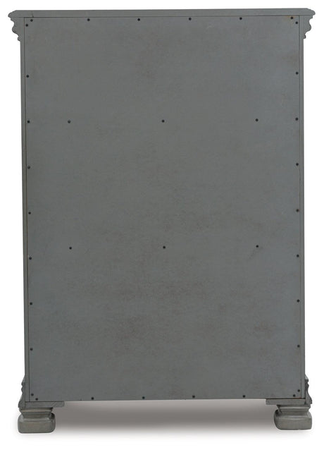 Lexorne Gray Chest of Drawers by Ashley at Eve Furniture