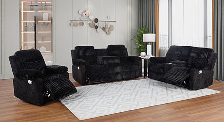 Lexy Black Reclining Living Room Set by New Era Innovations at Eve Furniture