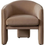 Leyah Camel Performance Velvet Accent Arm Chair by Diamond Sofa at Eve Furniture