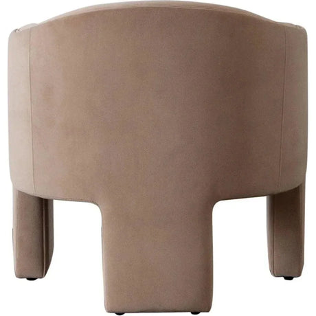 Leyah Camel Performance Velvet Accent Arm Chair by Diamond Sofa at Eve Furniture