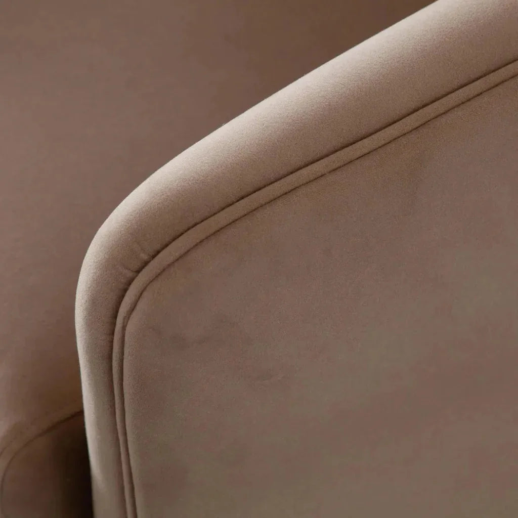 Leyah Camel Performance Velvet Accent Arm Chair by Diamond Sofa at Eve Furniture