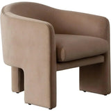 Leyah Camel Performance Velvet Accent Arm Chair by Diamond Sofa at Eve Furniture