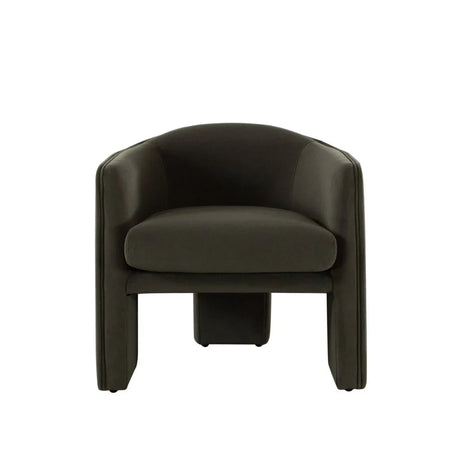 Leyah Performance Velvet Green Accent Chair by Diamond Sofa at Eve Furniture