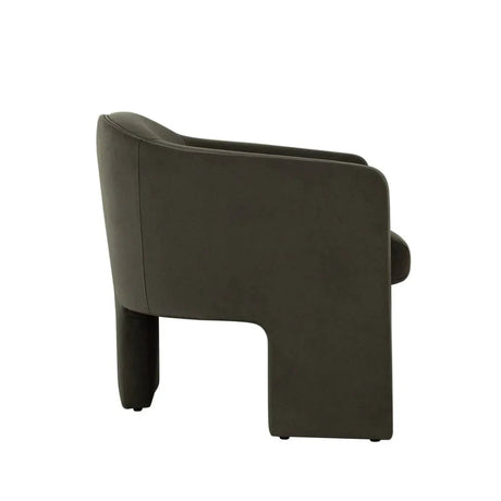 Leyah Performance Velvet Green Accent Chair by Diamond Sofa at Eve Furniture