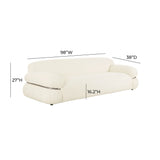Leyla Cream Boucle Sofa by TOV Furniture at Eve Furniture