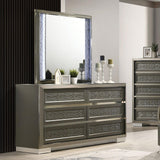 Leyland Dark Gray Dresser by Furniture of America at Eve Furniture