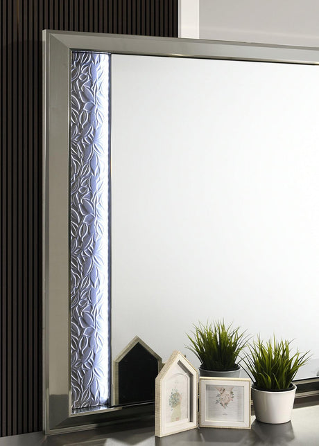Leyland Dark Gray Mirror by Furniture of America at Eve Furniture