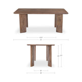 Lia Dark Brown Dining Table by MOES at Eve Furniture