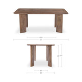 Lia Dark Brown Dining Table by Moe's Home at Eve Furniture