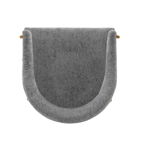 Lia Dining Armchair in Grey by Manhattan Comfort at Eve Furniture