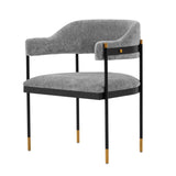 Lia Dining Armchair in Grey by Manhattan Comfort at Eve Furniture
