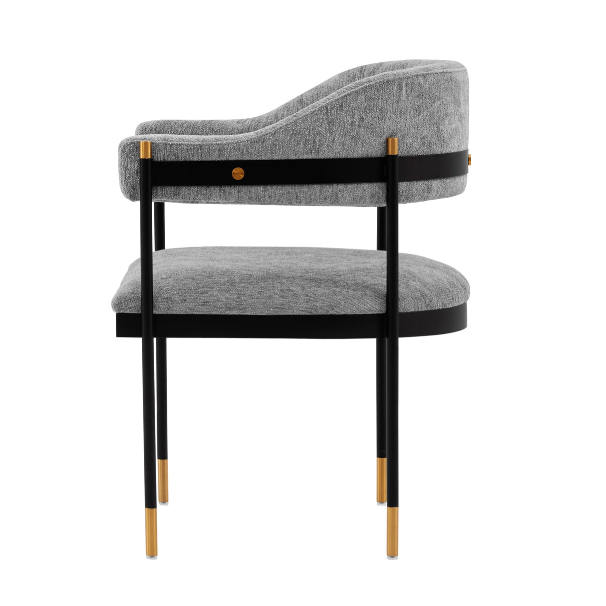 Lia Dining Armchair in Grey by Manhattan Comfort at Eve Furniture