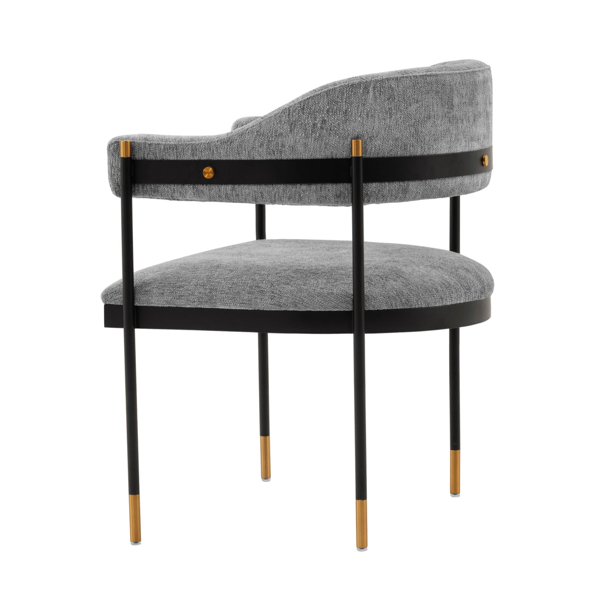 Lia Dining Armchair in Grey by Manhattan Comfort at Eve Furniture
