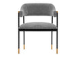 Lia Dining Armchair in Grey by Manhattan Comfort at Eve Furniture