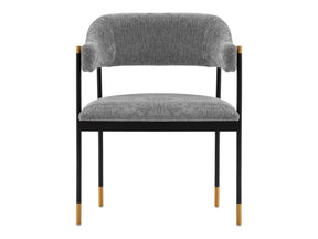 Lia Dining Armchair in Grey by Manhattan Comfort at Eve Furniture