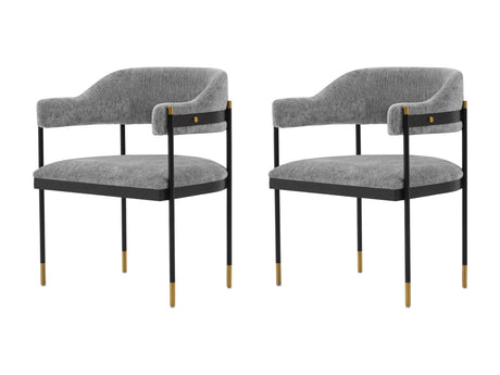 Lia Dining Armchair in Grey (set of 2) by Manhattan Comfort at Eve Furniture
