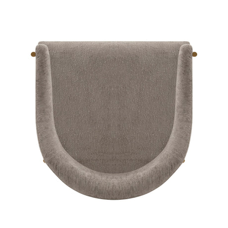 Lia Dining Armchair in Stone by Manhattan Comfort at Eve Furniture