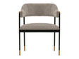 Lia Dining Armchair in Stone by Manhattan Comfort at Eve Furniture