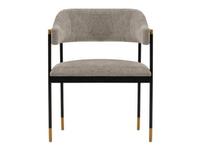 Lia Dining Armchair in Stone by Manhattan Comfort at Eve Furniture