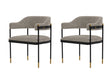 Lia Dining Armchair in Stone (set of 2) by Manhattan Comfort at Eve Furniture