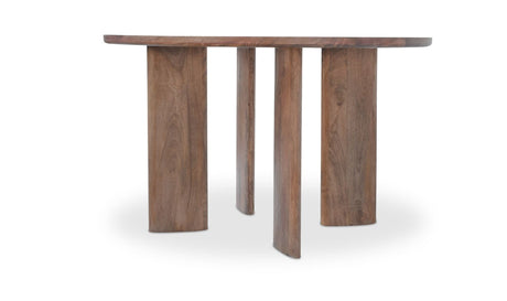 Lia Round Dining Table Dark Brown by Moe's Home at Eve Furniture