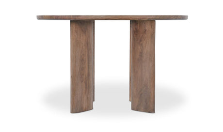 Lia Round Dining Table Dark Brown by Moe's Home at Eve Furniture