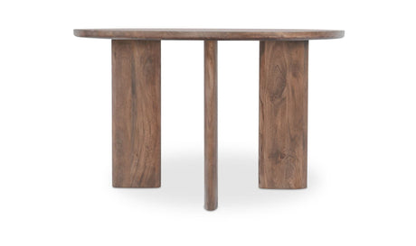 Lia Round Dining Table Dark Brown by Moe's Home at Eve Furniture
