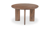 Lia Round Dining Table Dark Brown by Moe's Home at Eve Furniture