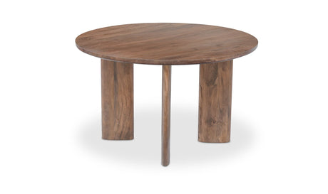 Lia Round Dining Table Dark Brown by Moe's Home at Eve Furniture