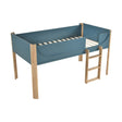 Liam Blue/Natural Twin Low Loft Bed by Homelegance at Eve Furniture