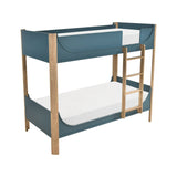 Liam Blue/Natural Twin/Twin Bunk Bed by Homelegance at Eve Furniture