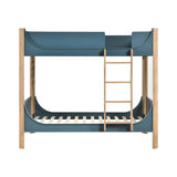 Liam Blue/Natural Twin/Twin Bunk Bed by Homelegance at Eve Furniture
