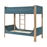 Liam Blue/Natural Twin/Twin Bunk Bed by Homelegance at Eve Furniture